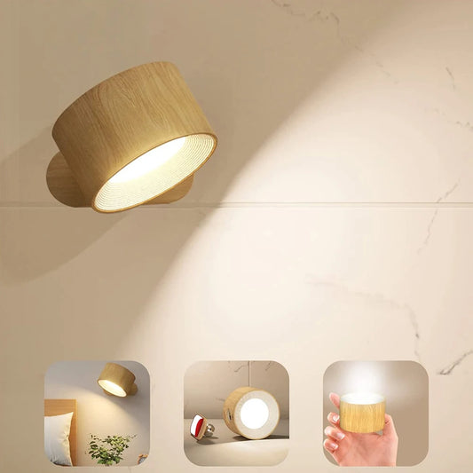 360° Magnetic Ball Rotate Wall Light