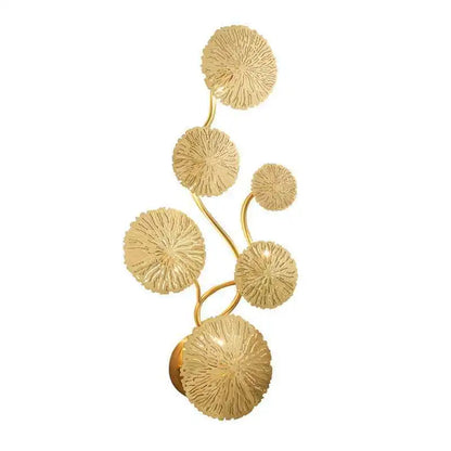 Gold LED Lotus Leaf Wall Light