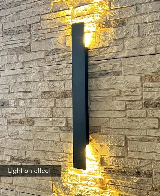 Outdoor Black Long Wall Lamp