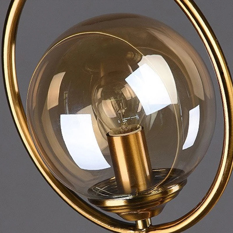 LED Glass Orb Table Lamp