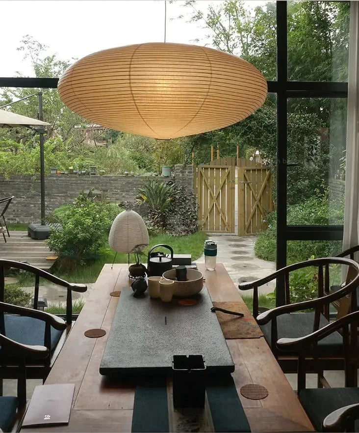 Japanese Handmade Rice Paper Pendant Lamp