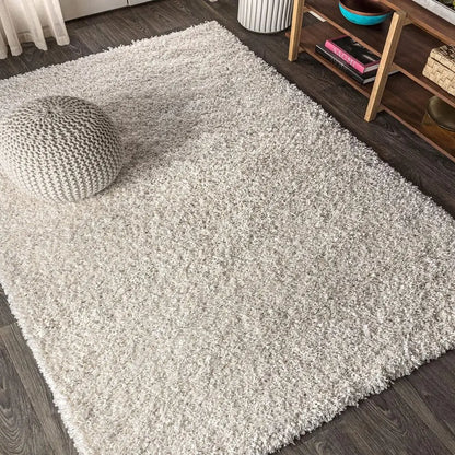 Shag Plush Cream Rug - Decorstly