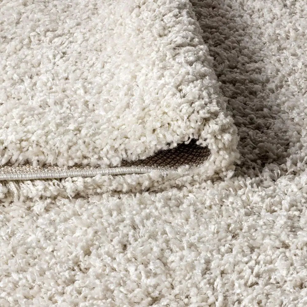 Shag Plush Cream Rug - Decorstly
