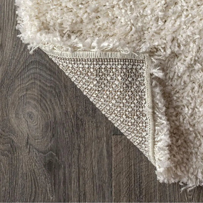 Shag Plush Cream Rug - Decorstly
