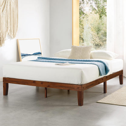 Simple Solid Wood Platform Bed Frame