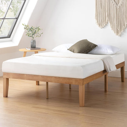 Simple Solid Wood Platform Bed Frame