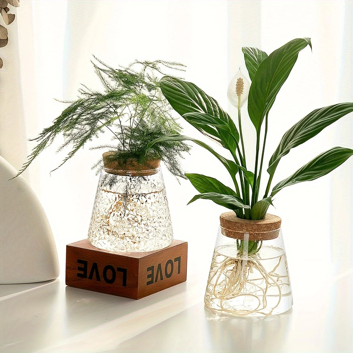 Small Glass Eclipse Vase Decorstly