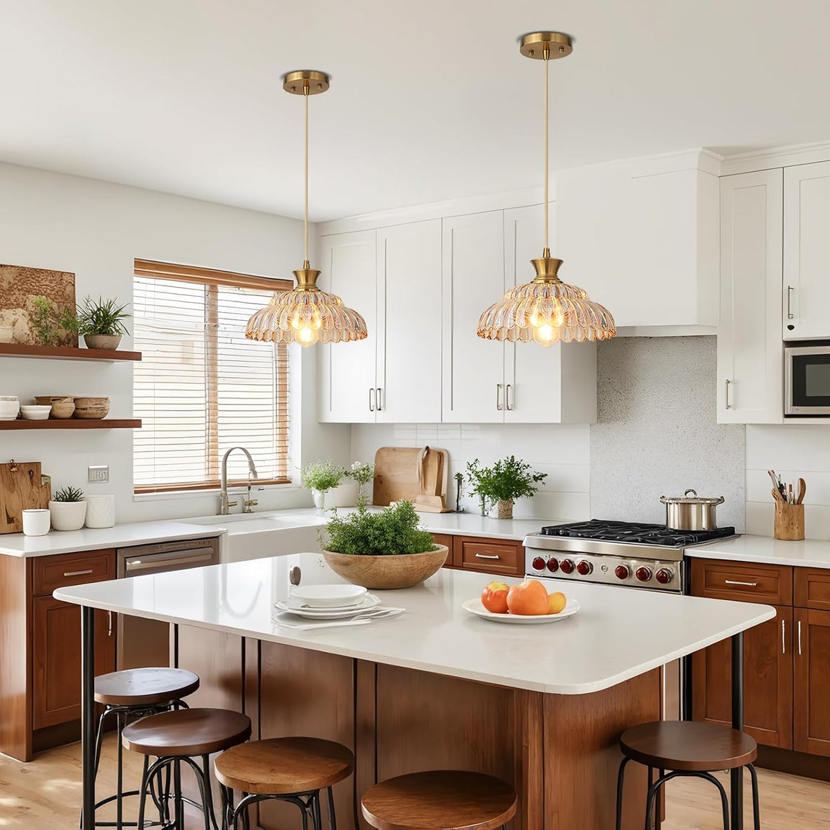 Sparkling Glass Pendant Light