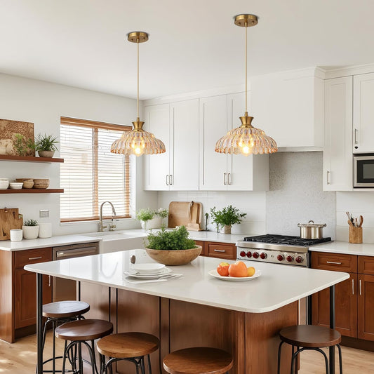 Sparkling Glass Pendant Light