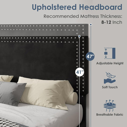 Storage Drawers Upholstered Bed Frame