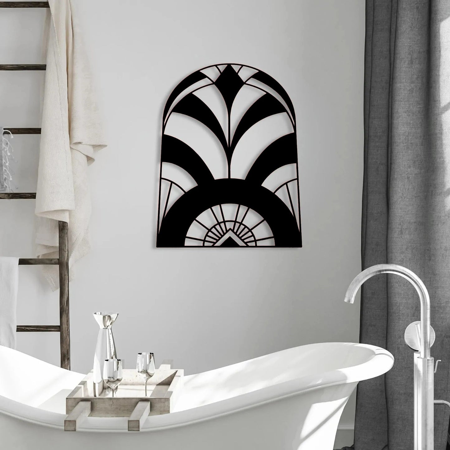 Sun Ray Metal Wall Art Decorstly