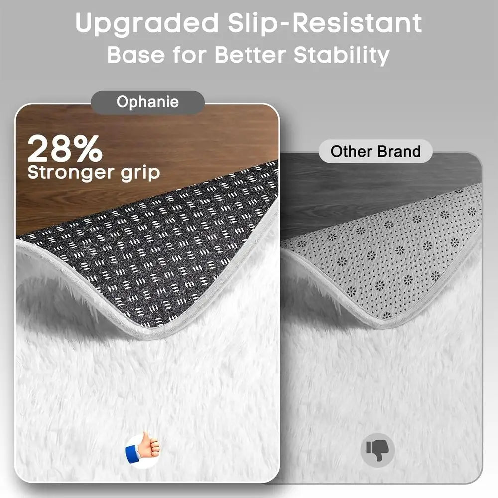 Thick Soft Ivory Rug - Decorstly