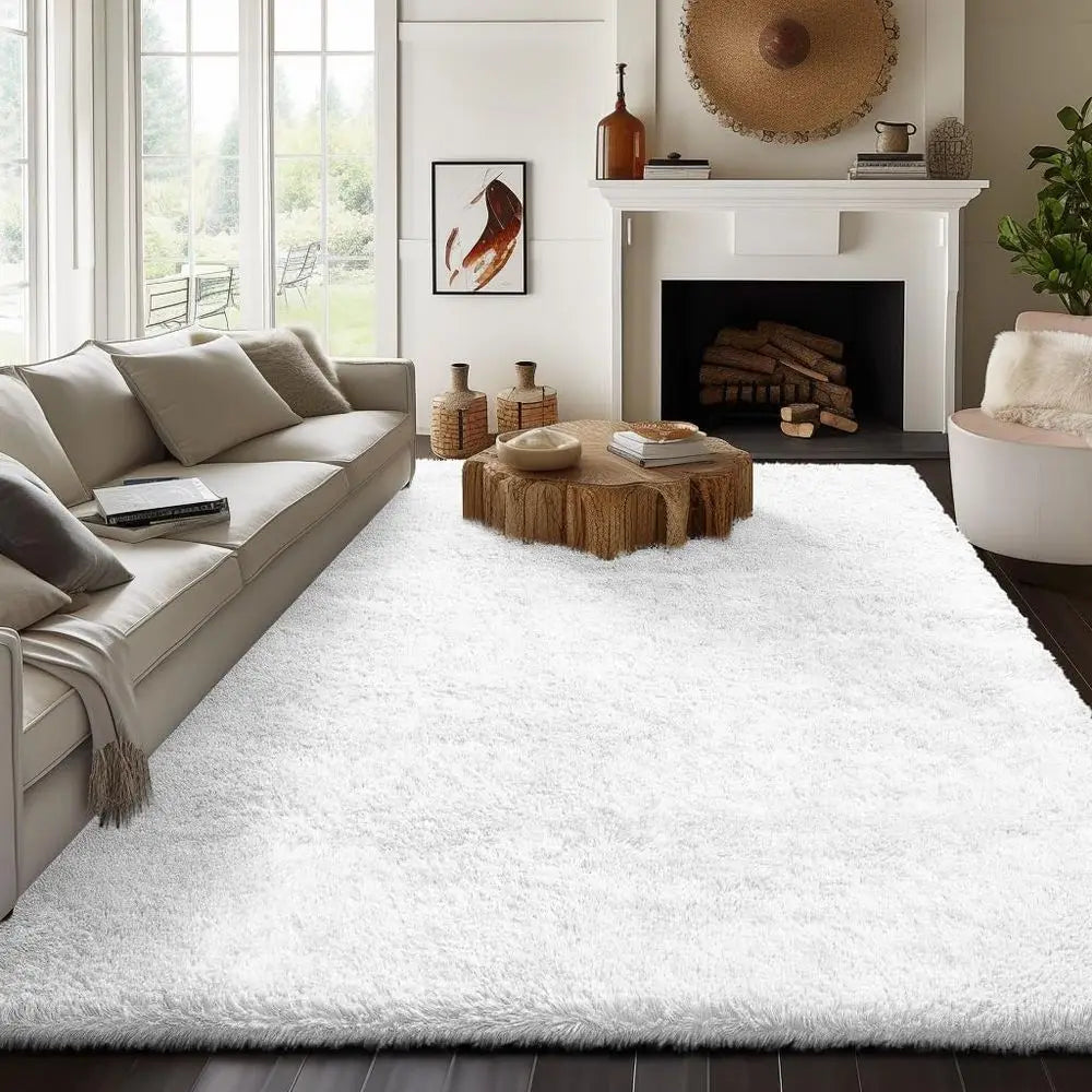 Thick Soft Ivory Rug - Decorstly