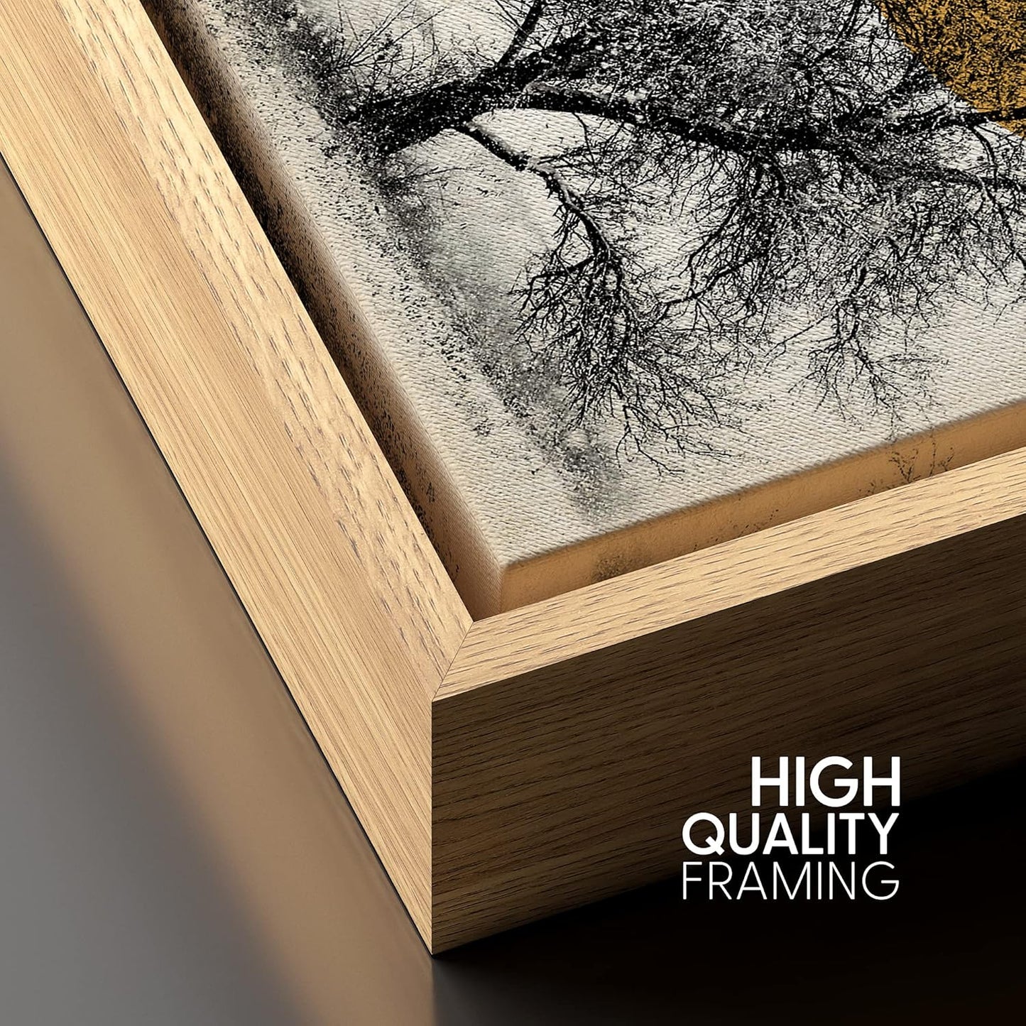 Tree Branches Under Sun Canvas Art