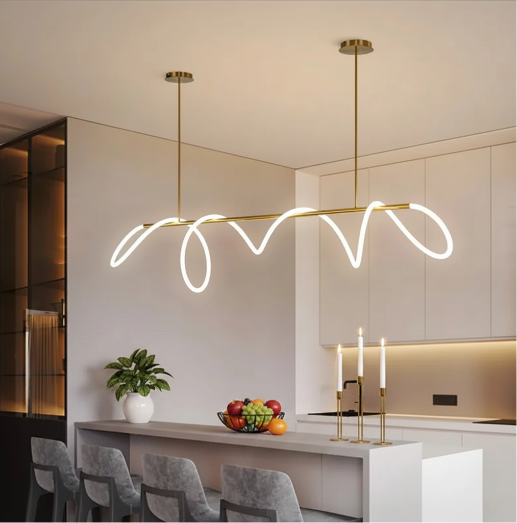 Twist Flow Chandelier - Decorstly