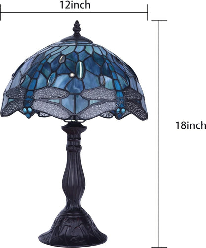 Victorian Stained Glass Small Table Lamp