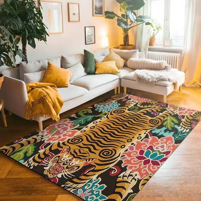 Vintage Colorful Tiger Rugs