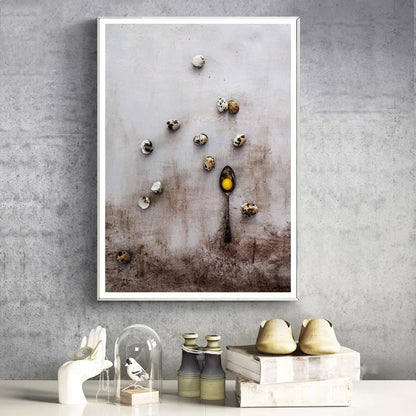 Vintage Dark Kitchen Utensils Wall Art