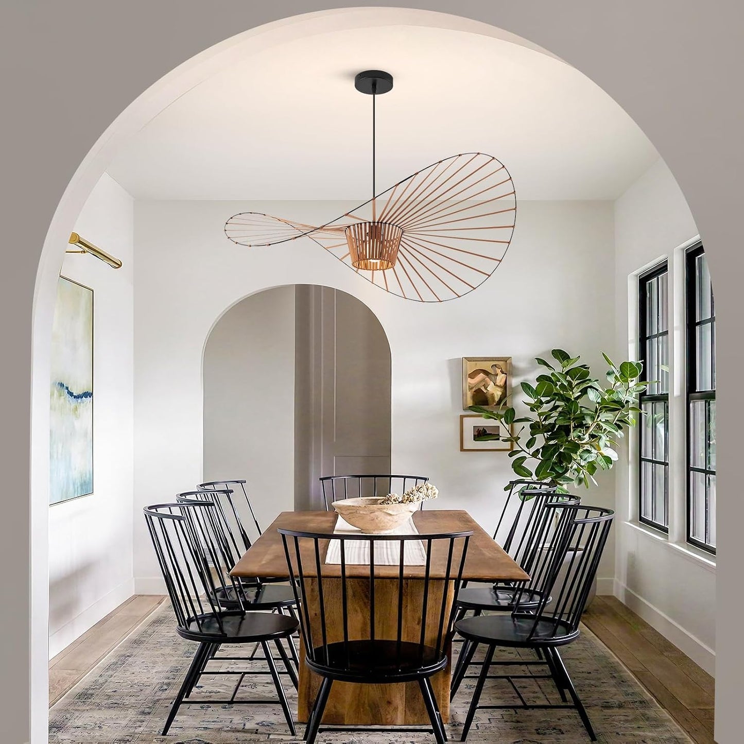 Vintage Hat Chandelier