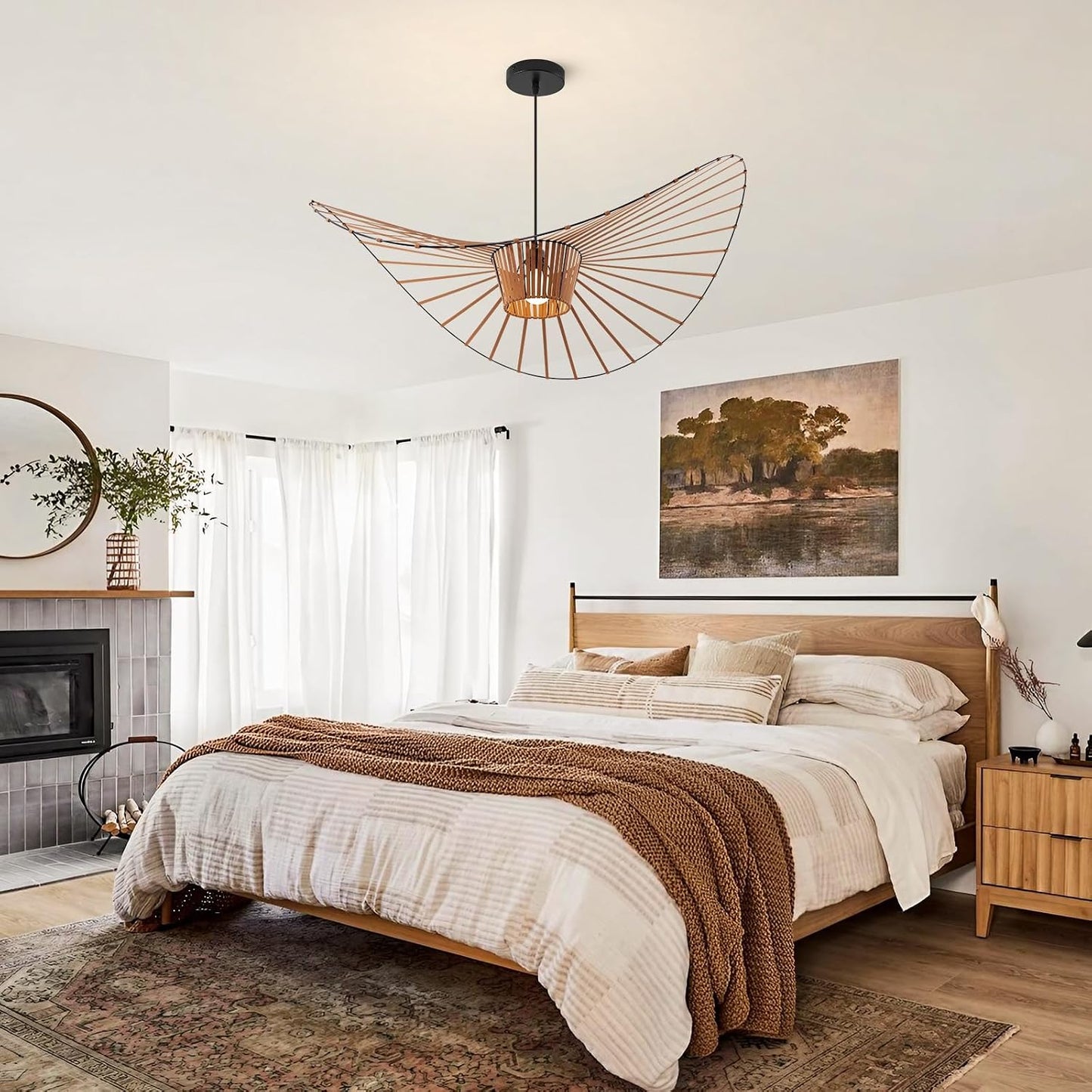 Vintage Hat Chandelier