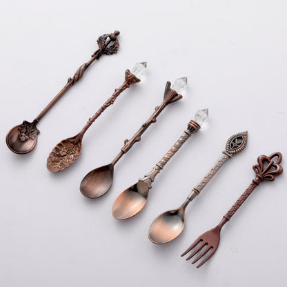 Vintage Royal Style Carved Spoons Fork