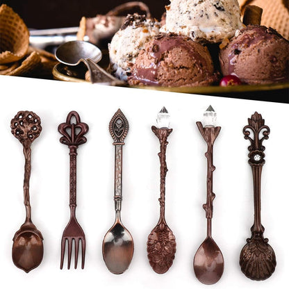 Vintage Royal Style Carved Spoons Fork