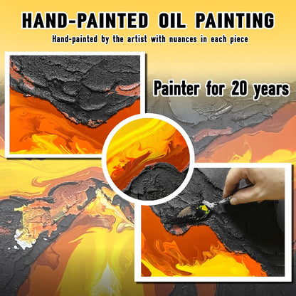 Volcanic Lava Textured Wall Art alt 7