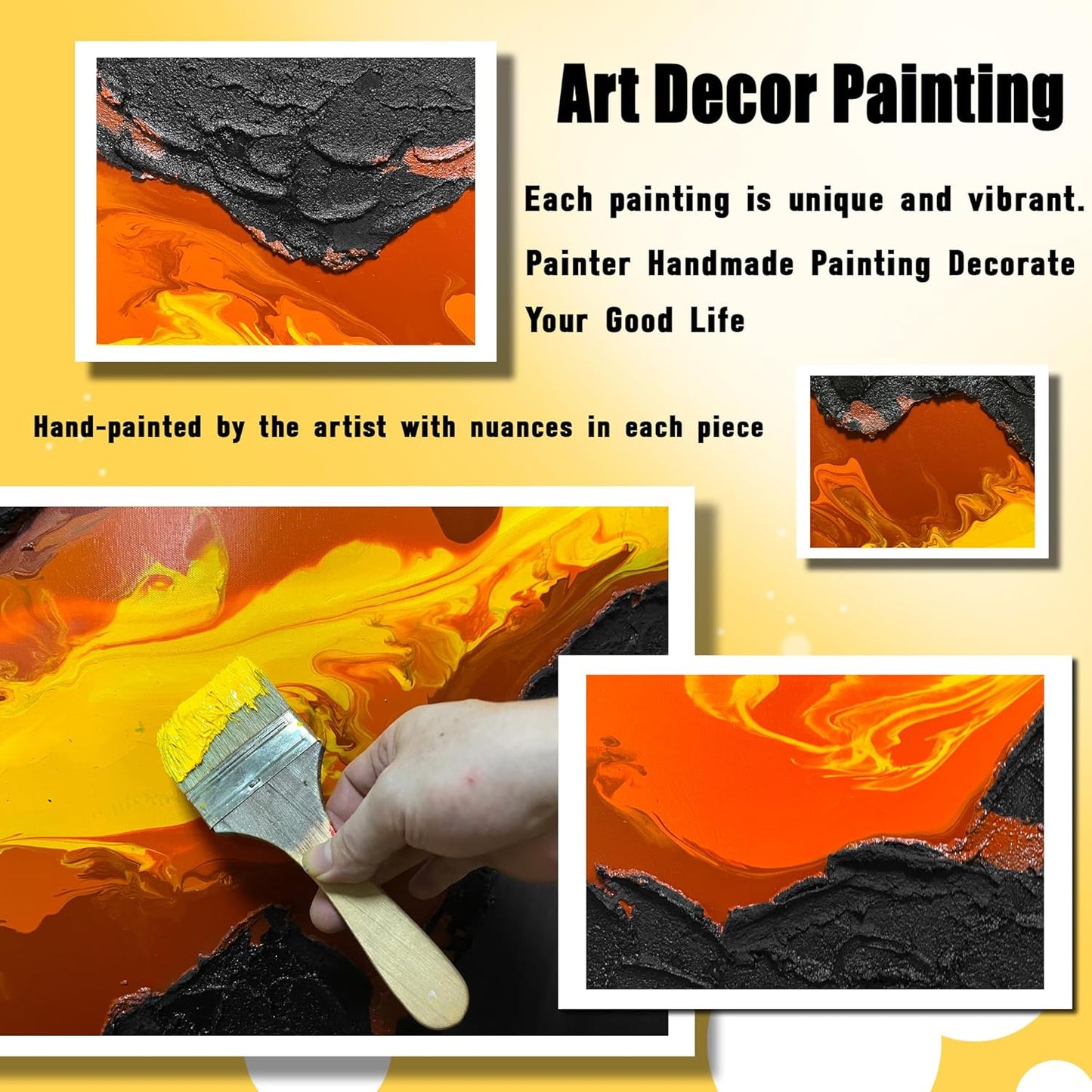 Volcanic Lava Textured Wall Art alt 5