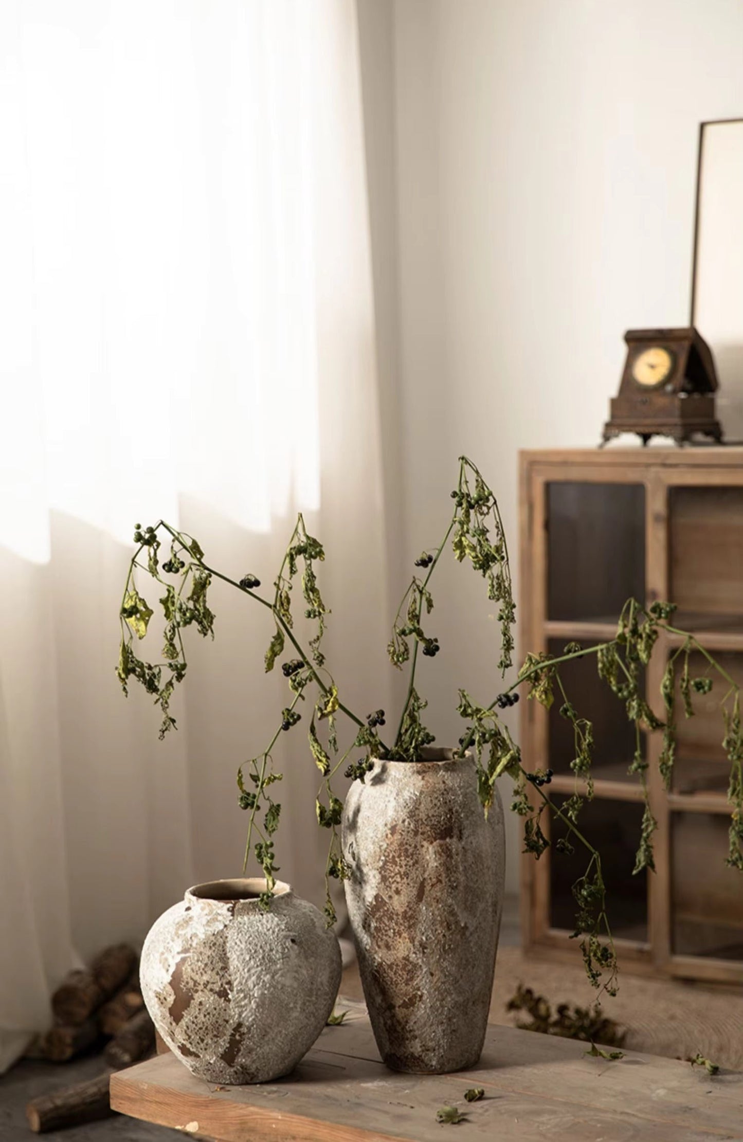 Wabi Sabi Rustic Pottery Vases