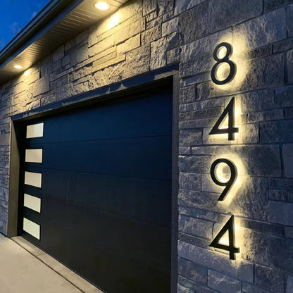 Waterproof LED Lighted Plaque House Number