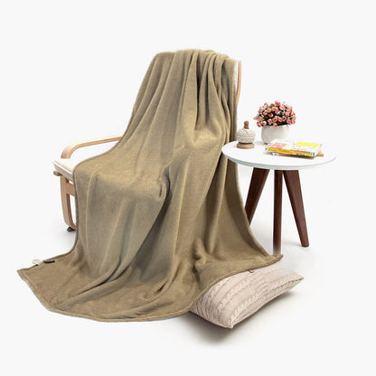 Flannel Throw Blanket: Dark Khaki