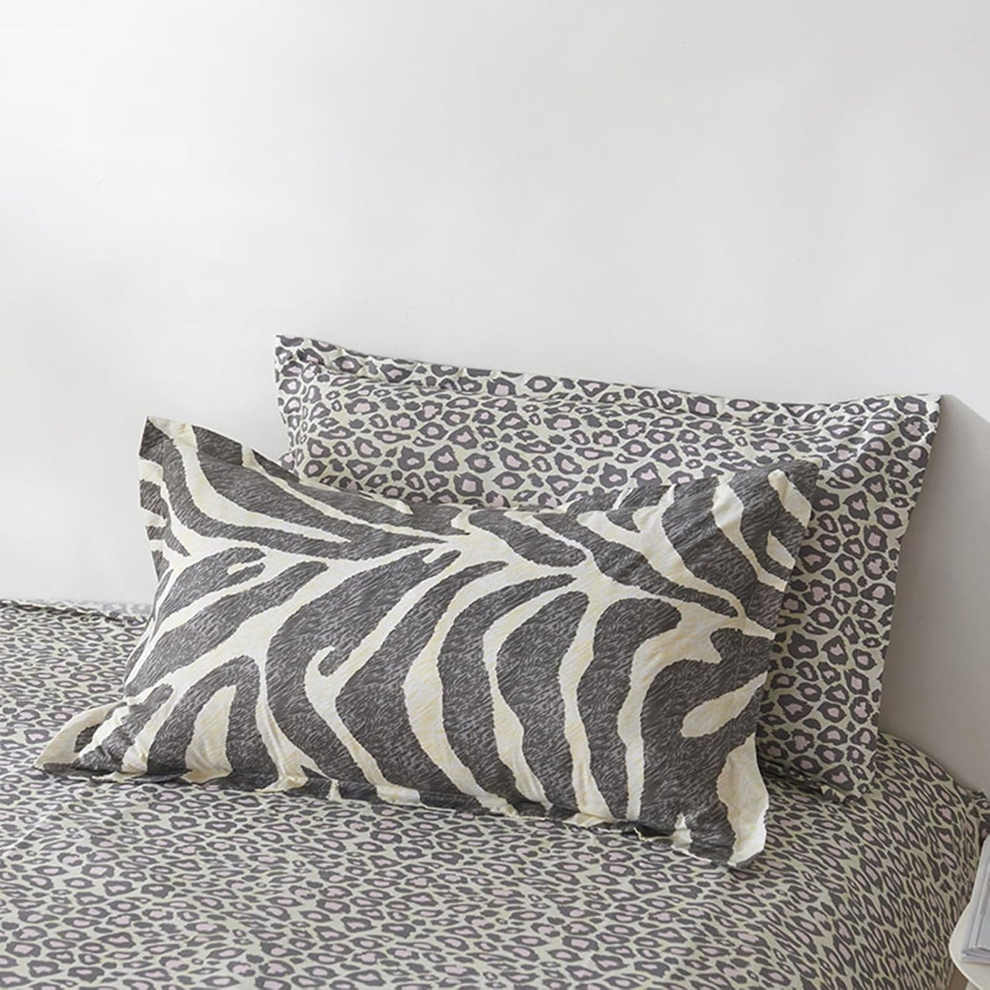 Zebra Leopard Patterns Duvet Cover Set