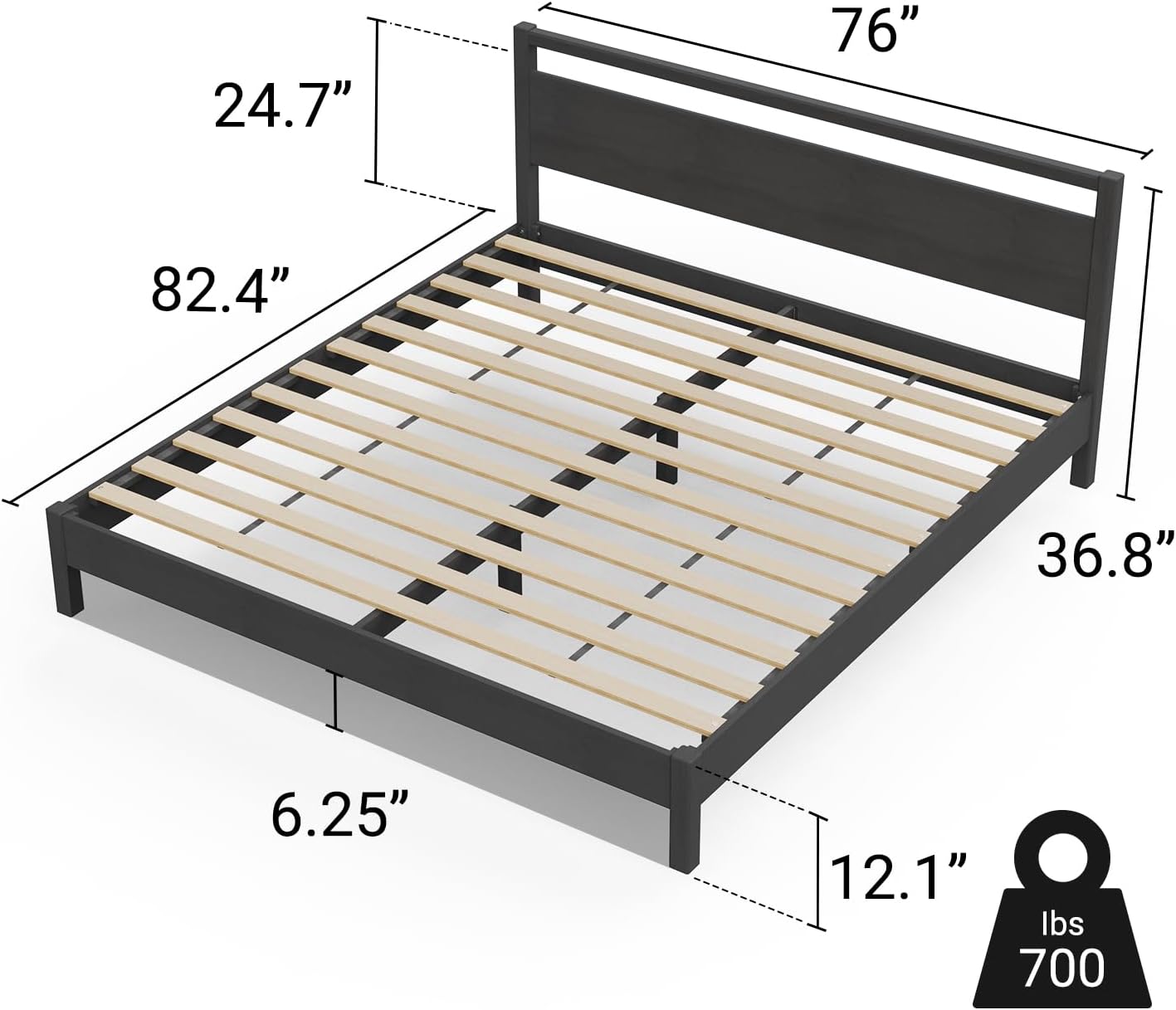 Signature Wood Platform Bed Frame