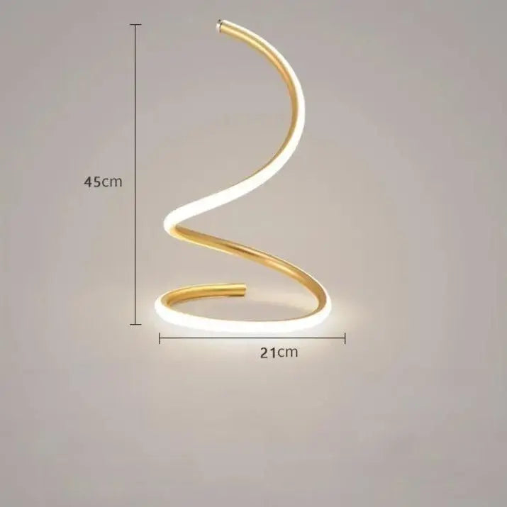 SpiralGlow LED Table Lamp - Decorstly