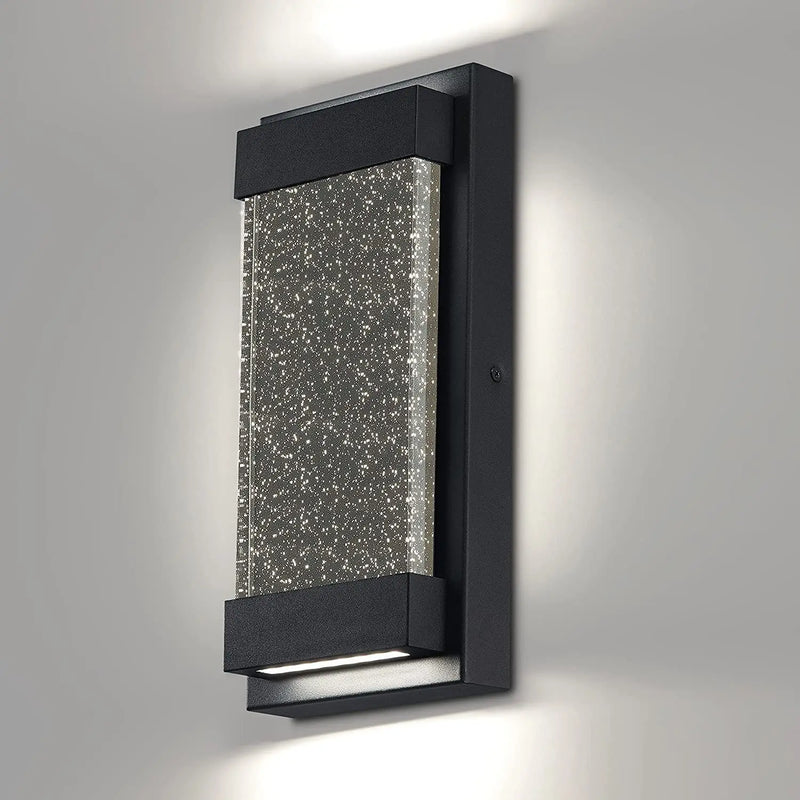 Black Crystal Wall Sconce — glam and art deco style