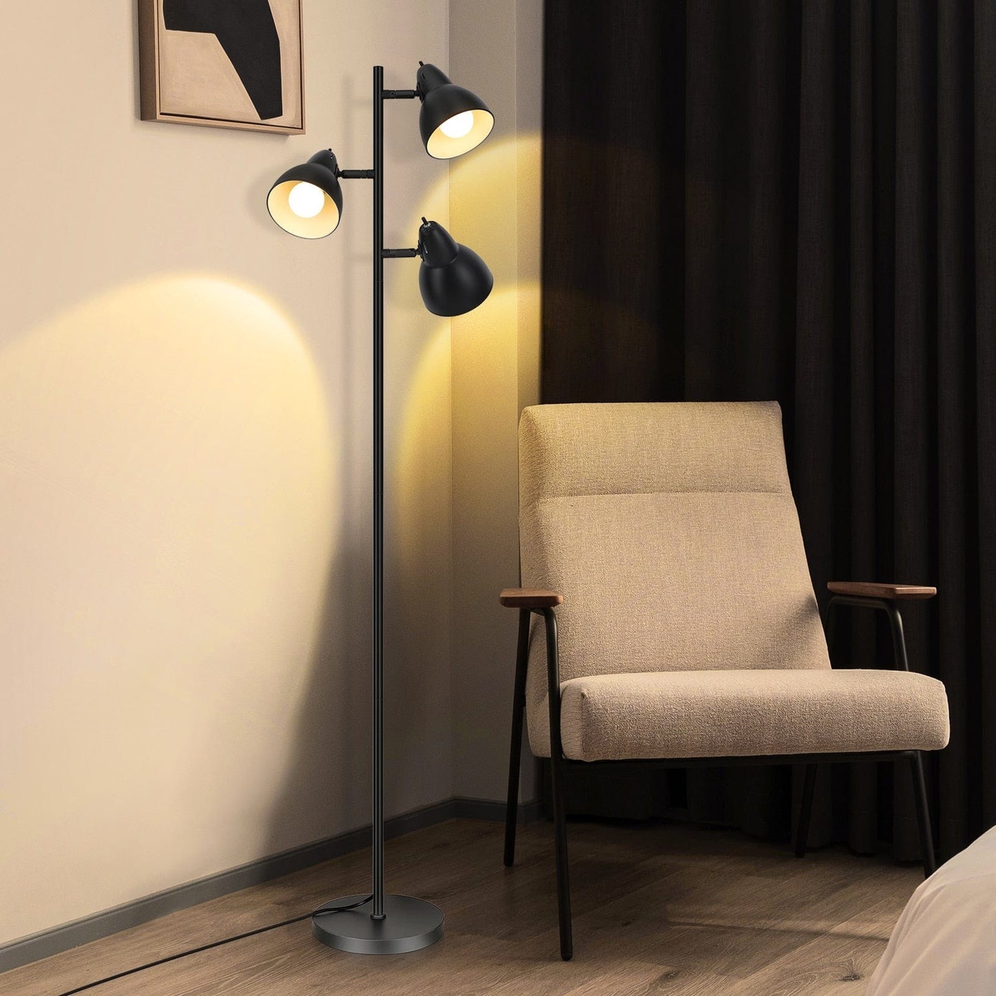 Multi Head Floor Lamp