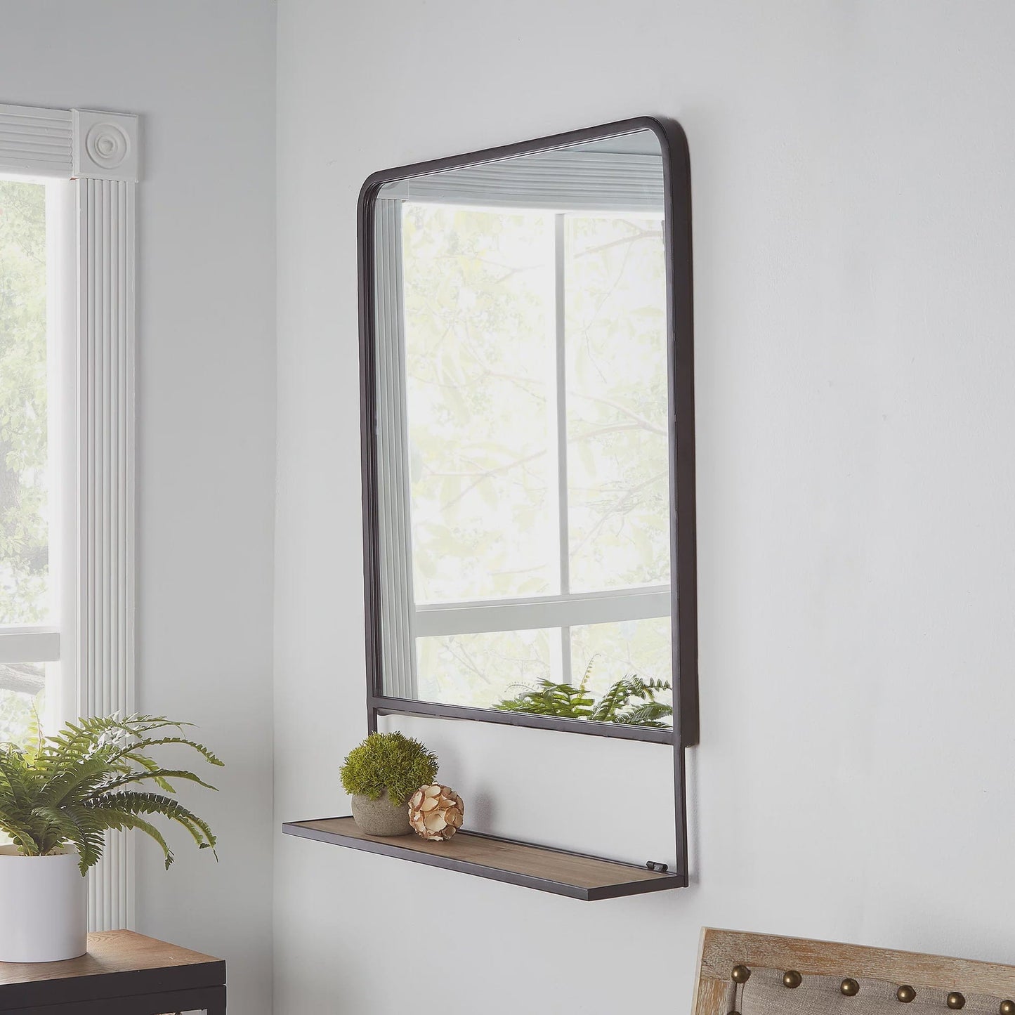 Black Framed Wall Mirror