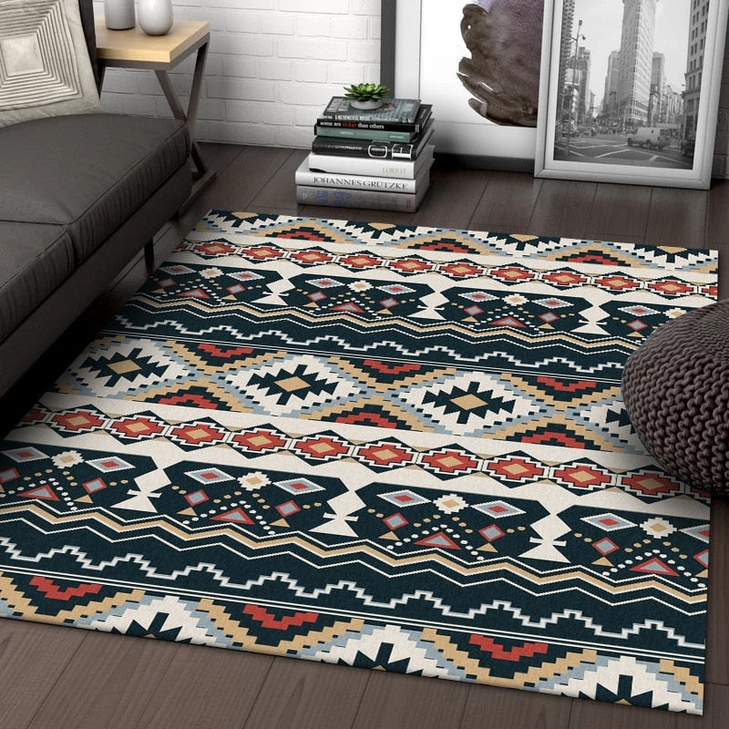 boho pattern rug