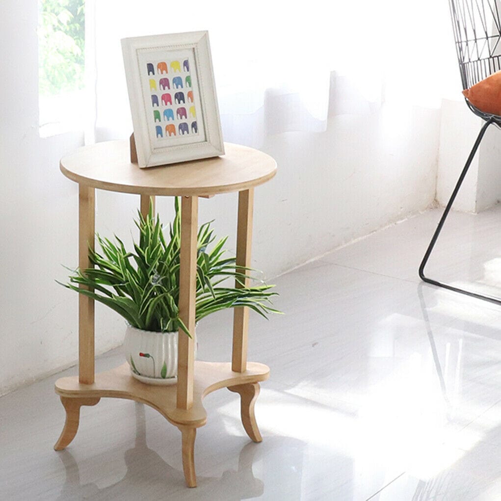 Round Bamboo Coffee Table