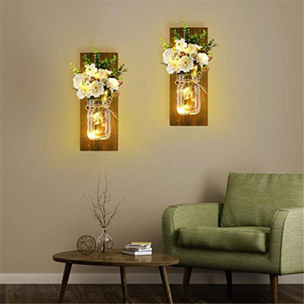 Sitting Area Decorated with Wall sconces