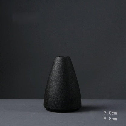 pottery Black Ceramic Vase
