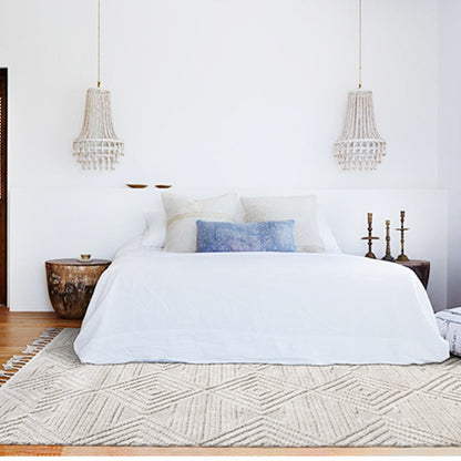 bedroom handwoven rug