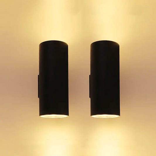 black warm sconce