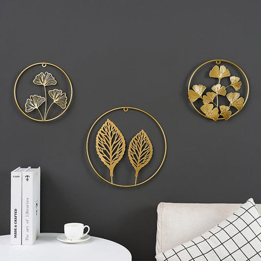alt image 1 for Round Gold Wall Decals