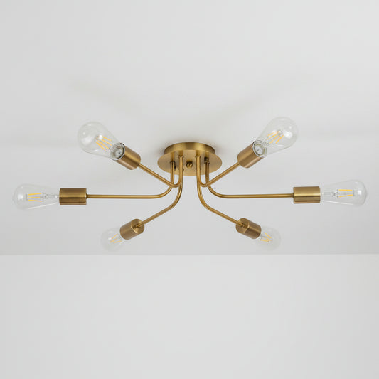 Brass chandelier