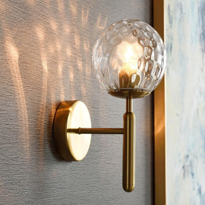 clear glass sconce
