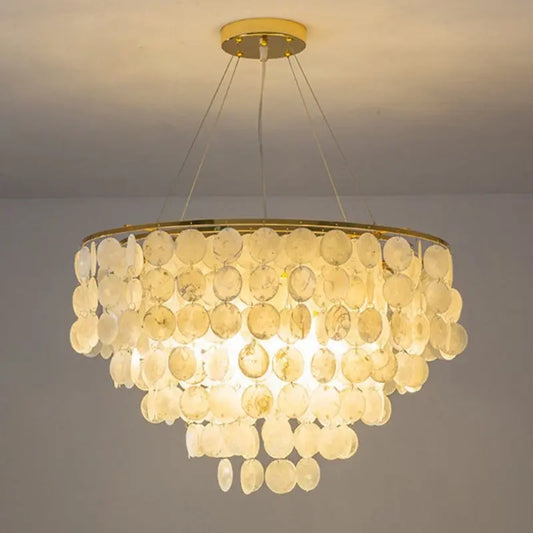 Loire Chandelier: Yellow Light