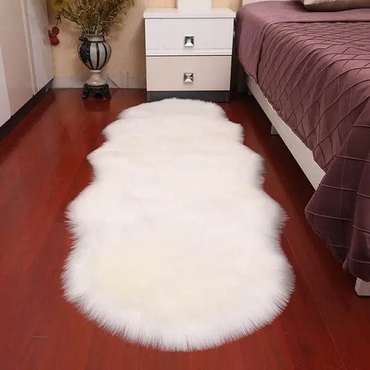 large white rug