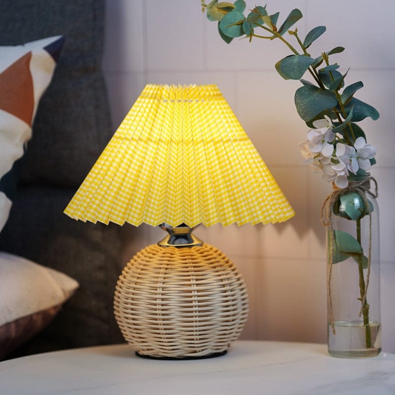Rattan Accent Table Lamp Shade Decorstly