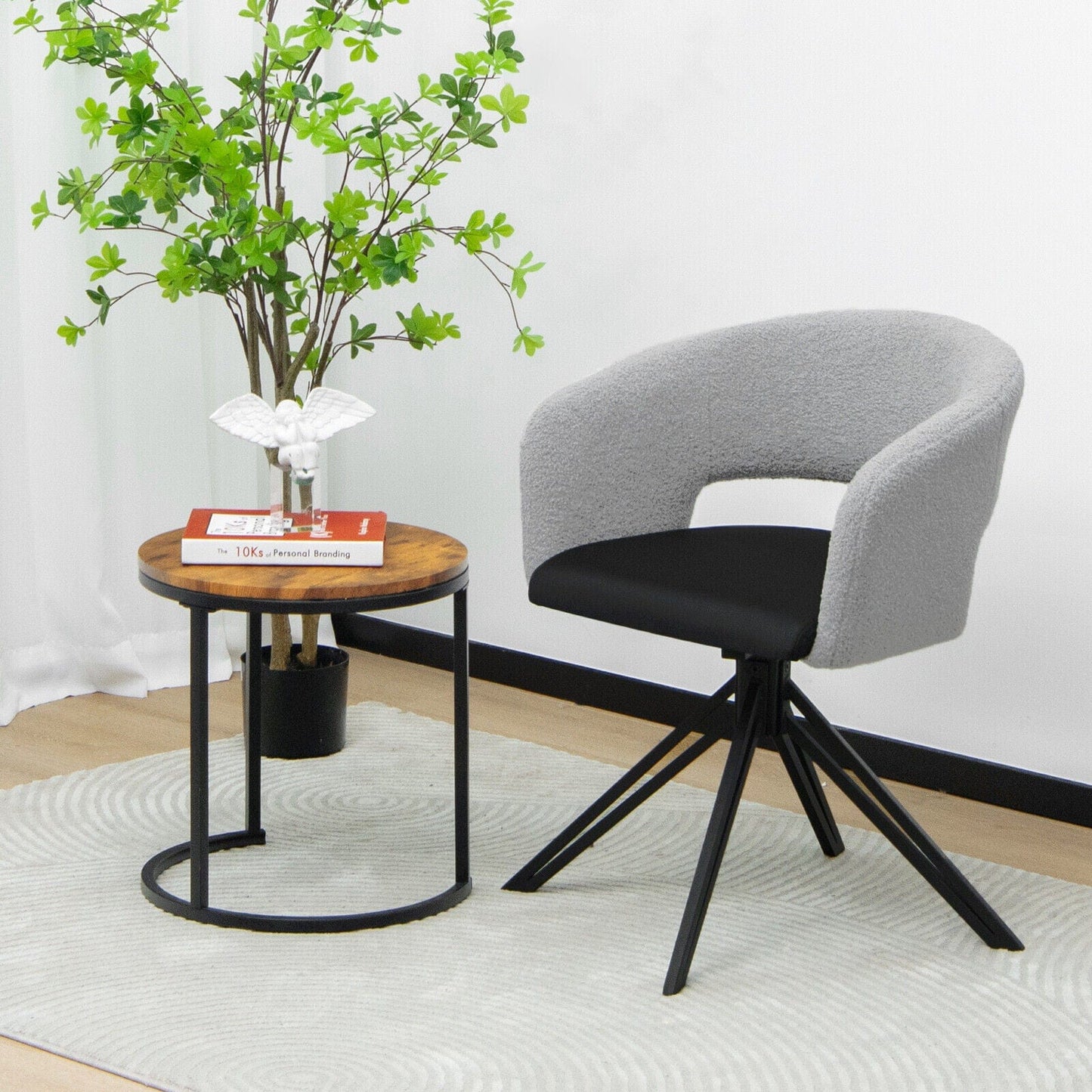 alt image 1 for Modern Sherpa Desk Chair